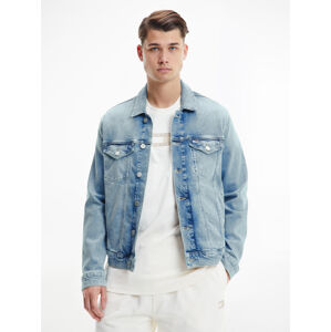 Tommy Jeans pánská světle modrá džínová bunda - L (1AB)